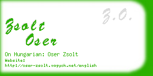 zsolt oser business card